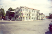 Здание бывшей гостиницы М. Шмидта в Пинске. Архитектор Н. Котович.